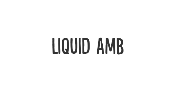 Liquid Amber font thumbnail